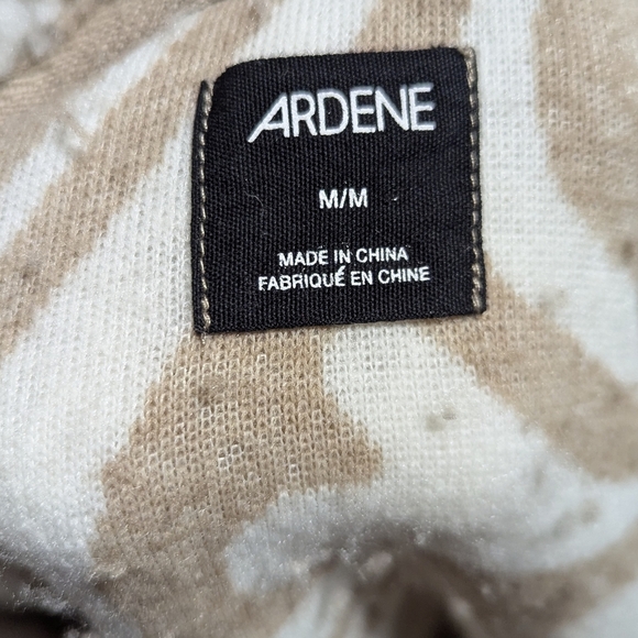 ARDENE Cozy Sherpa Swirl Latte Print Sweatshirt Women Size M - Picture 5 of 5